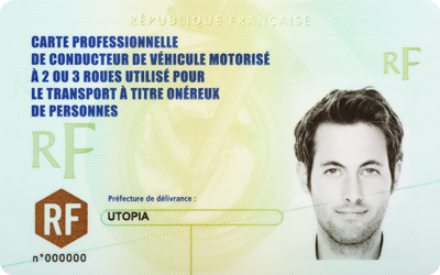 BLOCAGE POUR OBTENIR LA CARTE PROFESSIONNELLE DE TAXI MOTO